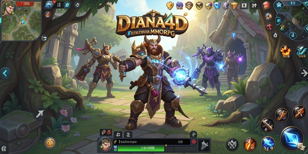 Tampilan gameplay epik dalam dunia <strong>DIANA4D</strong> yang menakjubkan.