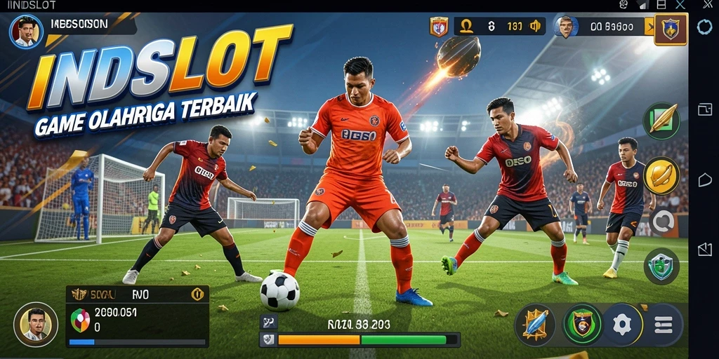 Tampilan gameplay seru INDSLOT menghadirkan aksi olahraga yang mendebarkan.