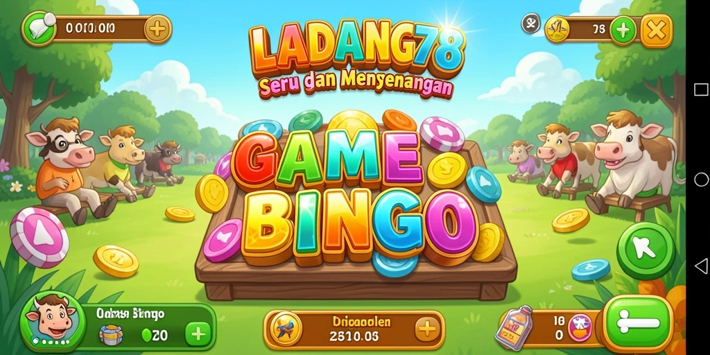 Tampilan gameplay Bingo yang dinamis dan menarik di LADANG78.
