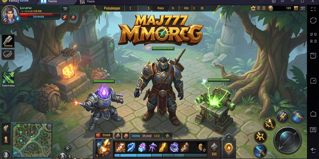 Tampilan gameplay <strong>MAJ777</strong> yang mendebarkan dalam dunia MMORPG.