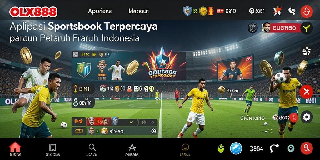 Tampilan gameplay Sportsbook yang menarik dan interaktif di OLX888.