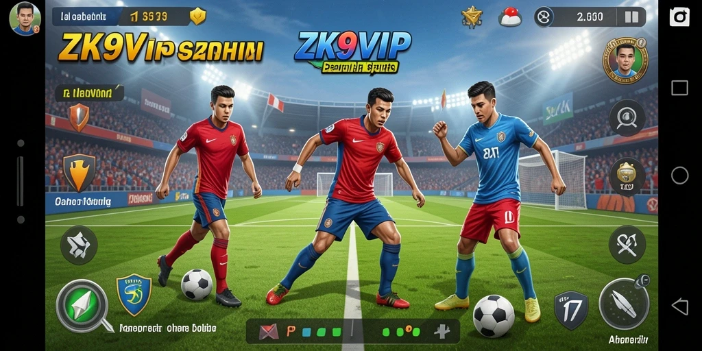 Tampilan gameplay seru dari ZK9VIP yang penuh aksi olahraga.